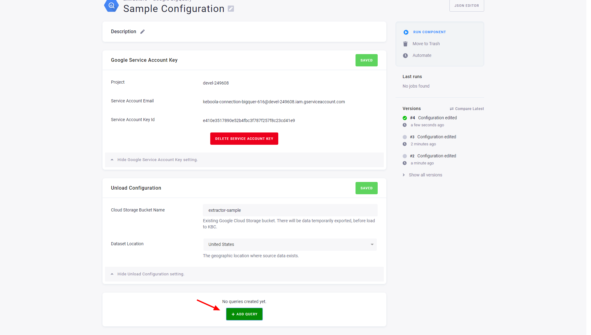 Screenshot - Add Query