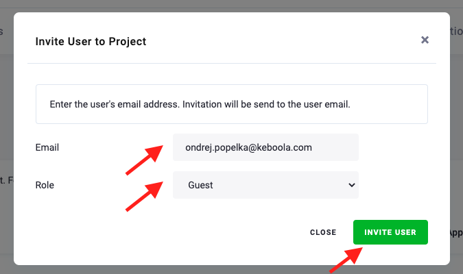 Screenshot -- User list